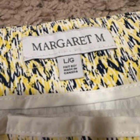 Women's Margaret M Skirt Size L Yellow Black - Picture 3 of 7